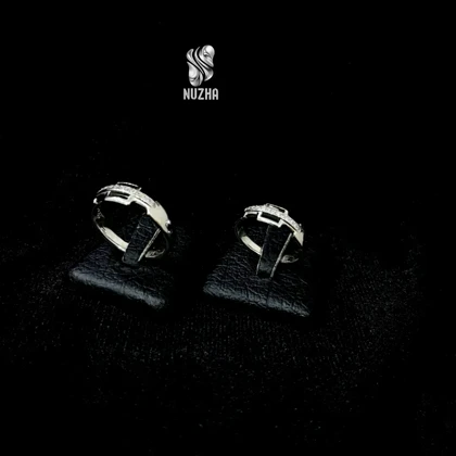 حلقه ست نقره زنانه ومردانه کدhs1008