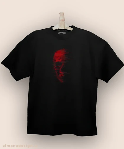 تیشرت لش مردانه و زنانه طرح اسکلت مرگ کد 931