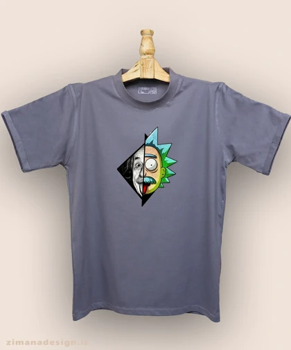 تیشرت مردانه و زنانه طرح ریک اند مورتی و انیشتین