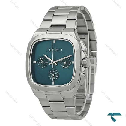 ساعت مردانه اسپریت استیل سه موتور صفحه آبی نفتی Esprit-8202-G
