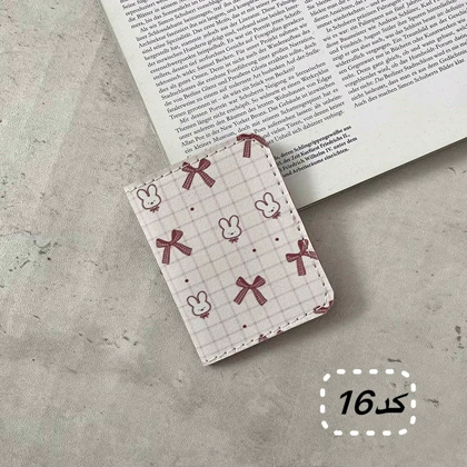 جاکارتی جیبی دخترانه و یونیسکس 2 چرم مصنوعی فانتزی 6 جای کارت ابعاد 107