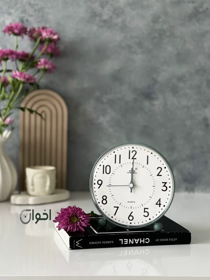 ساعت رومیزی آنالوگ گرد