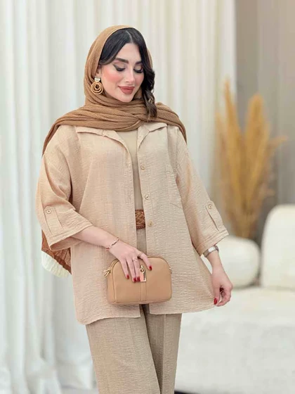 مانتو تک جیب آستین پاگن آندیا