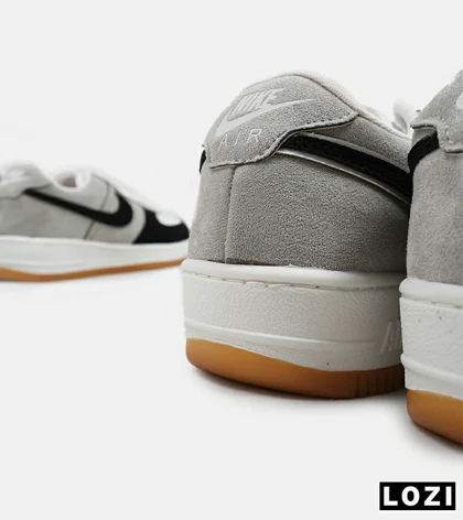 کفش مردانه و زنانه طوسی مشکی سفید NIKE AIR FORCE مدل 5345