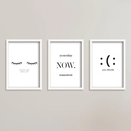 تابلو انگیزشی yesterday now tomorrow