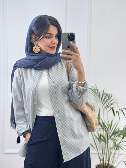 مانتو راه راه ترندی