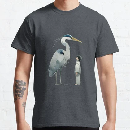تیشرت انیمه The Boy and the Heron پسرک و مرغ ماهی‌خوار The Boy and the Heron Watercolour کد 188830