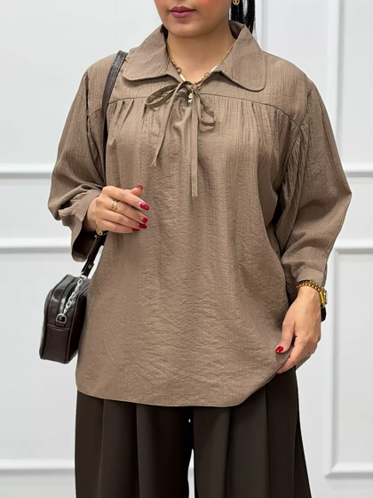 شومیز عروسکی نیلی