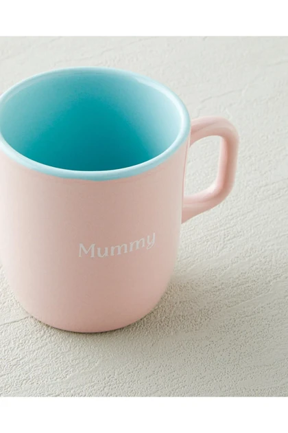 ماگ دو عددی English Home مدل Mini&Mummy سرامیکی - آبی - صورتی