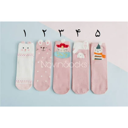 جوراب ساق‌دار طرح حیوانات مزرعه