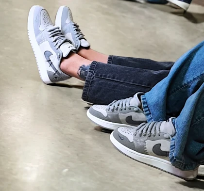 کتانی وودو زنانه طوسی روشن