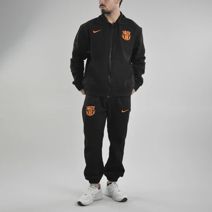 ست سویشرت و شلوار گرمکن اسپرت بارسلونا مدل DRY-Nike-4K0973 مشکی