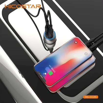 شارژر فندکی فست شارژ هایکو استار HICOSTAR مدل HS-CC25 توان 40 وات
