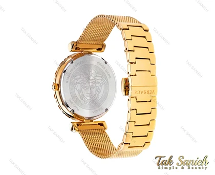 ساعت ورساچه پالازو زنانه طلایی صفحه سفید Versace-3982-L