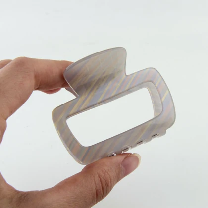 کلیپس زنانه مدل مربعی شفاف