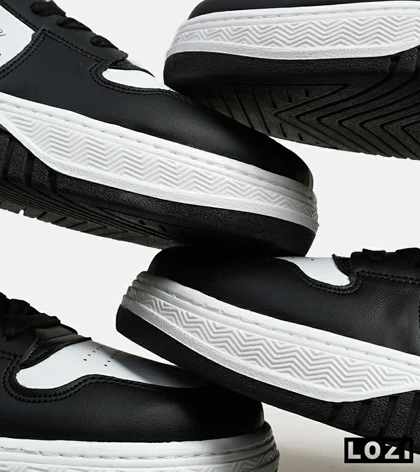 کفش کتانی ساق‌دار مردانه سفید مشکی VANS مدل 5937