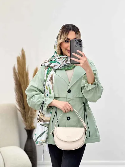 مانتو لینن ژیله دار دلوین