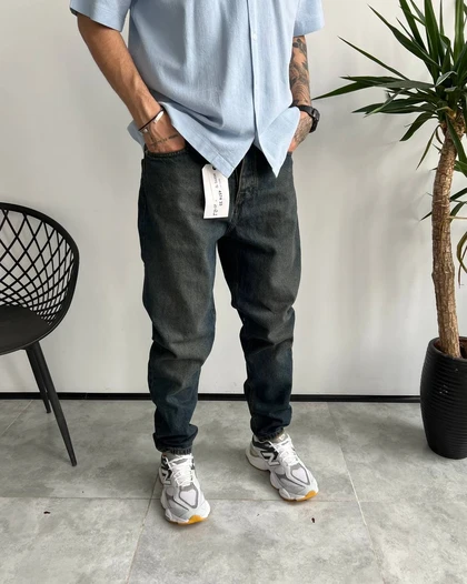 شلوار مام فیت کثیفشور ساده RAG&BONE
