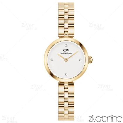 ساعت دنیل ولینگتون زنانه ELAN طلایی صفحه سفید ایندکس نگین‌دار 105496