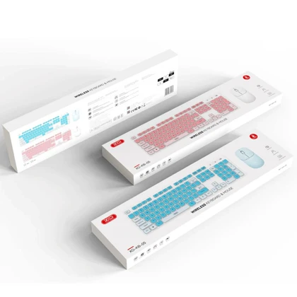 کیبورد و ماوس بی سیم ایکس او مدل KB-05