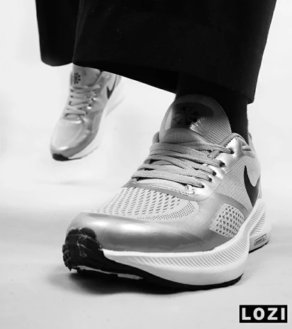 کفش کتانی مردانه طوسی مشکی Nike guide 10