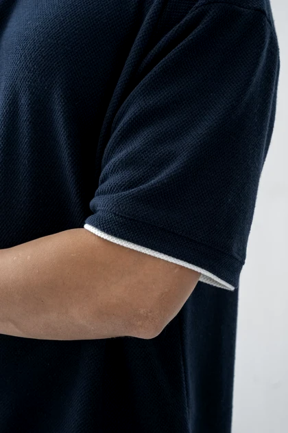 تیشرت آستین کوتاه ژاکارد جودونی مردانه