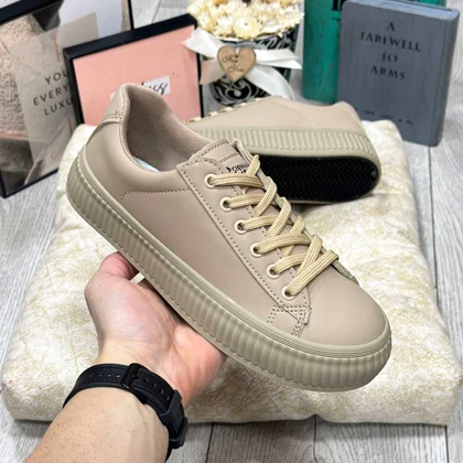 ونس زنانه رنگ نسکافه ای vans