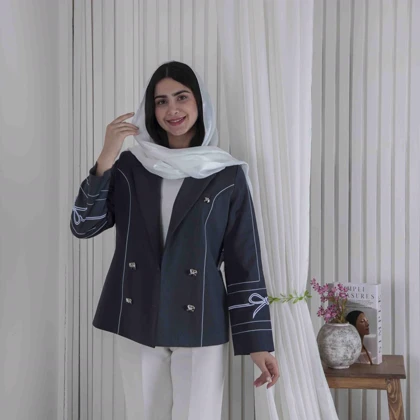 کت 4 دکمه آستین پاپیون MISS ROSO