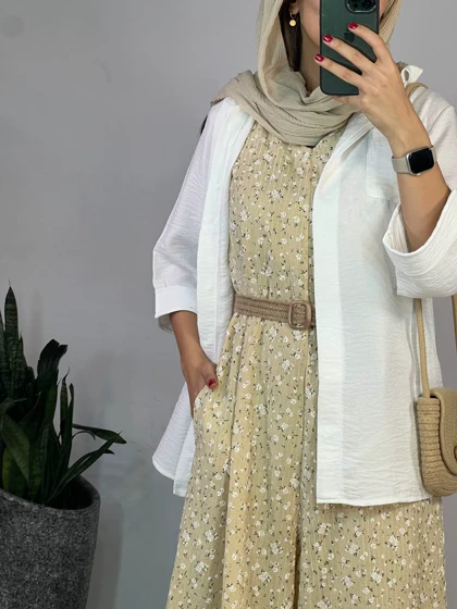 سرهمی بابونه همراه با کمربند