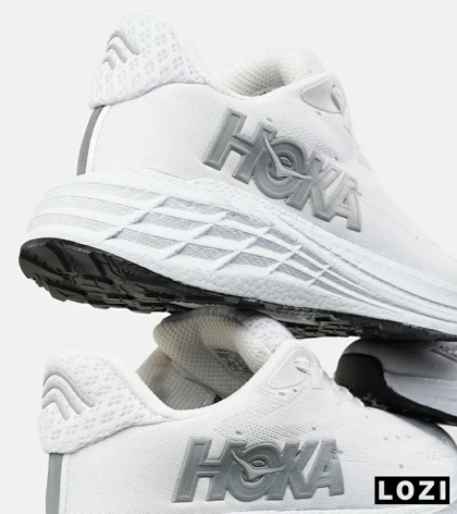 کفش کتانی سفید طوسی HOKA مدل 7334