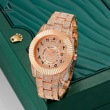 ساعت رولکس فول نگین Rolex Sky Dweller F-Diamond Rg-80