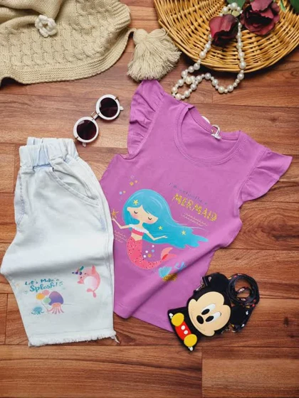 ست دخترانه طرح پری دریایی