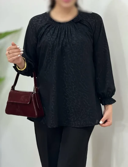 شومیز حریر مجلسی گل رز