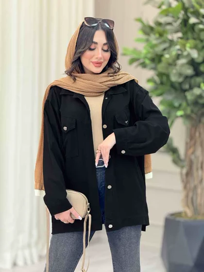 مانتو کتان چهارجیب لیدا