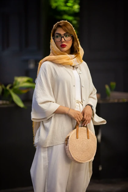 مانتو موسلین پیراهنی