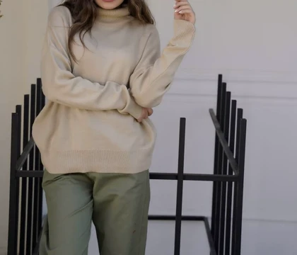 پلیور بافت یقه اسکی