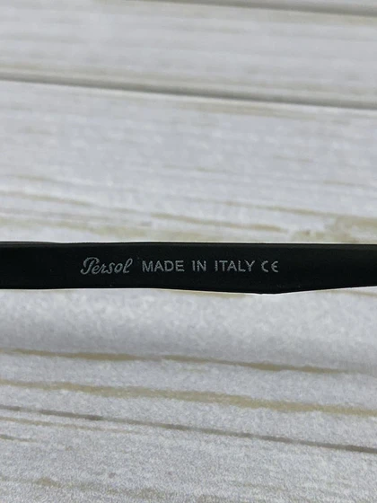 خرید عینک آفتابی پرسول مدل P6808 سایز 53 فریم مشکی براق عدسی پلی‌کربنات UV400 پلاریزه مخصوص رانندگی