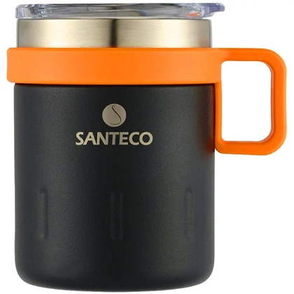 ماگ دوجداره درب دار سانتکو SANTECO مدل HM-350 ظرفیت 350 میلی لیتر