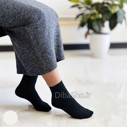 جوراب زنانه نیم ساق ساده