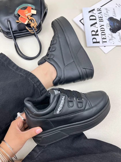 کتانی زنانه لژ مخفی همتا 8 سانت فشیون بند کشی FASHION کد : 250 کد 320
