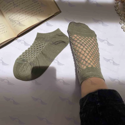 جوراب مدل زنبوری چند رنگ شایسته