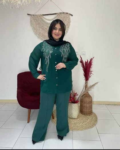 شومیز سایز بزرگ مدل بال فرشته