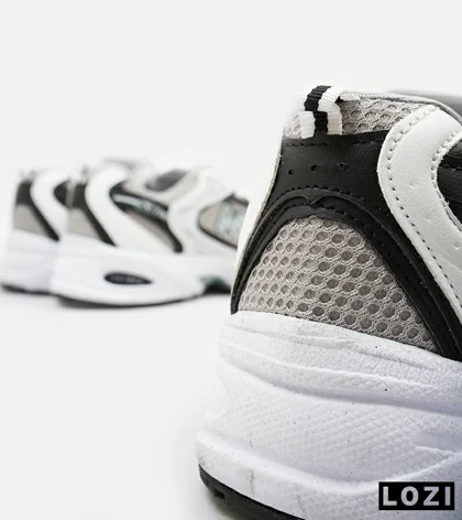 کفش کتانی مردانه و زنانه سفید خاکستری NEW BALANCE 530 مدل 4073