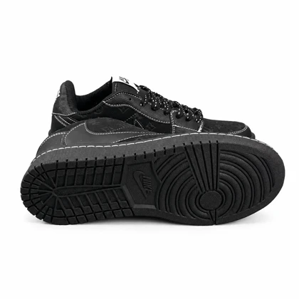 کفش کتانی مردانه مدل نایکی ترویس مشکی طرح دار Nike travis
