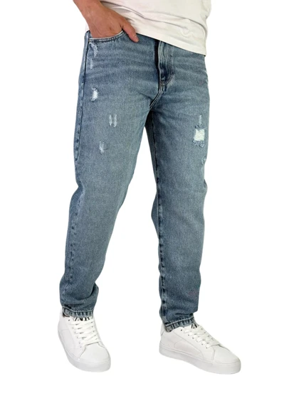 شلوار جین مردانه بوی فرند رنگ آبی روشن کد 00355