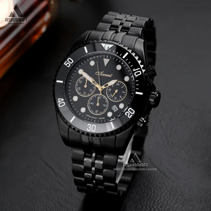 ساعت اکسنت مشکی Axcent AX180036K