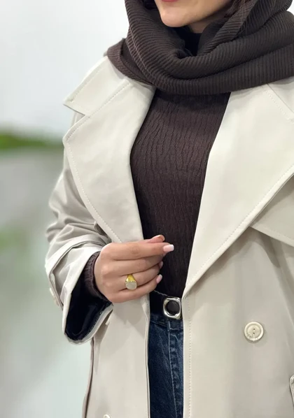 ترنچ کت آستردار آیسو ارکیده 1