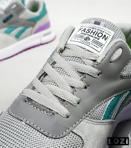 کفش کتانی طوسی آبی بنفش REEBOK Unphased Pro مدل 4613