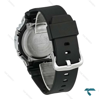 ساعت جیشاک GM-2100 مردانه نقره ای مشکی GShock-8716-G