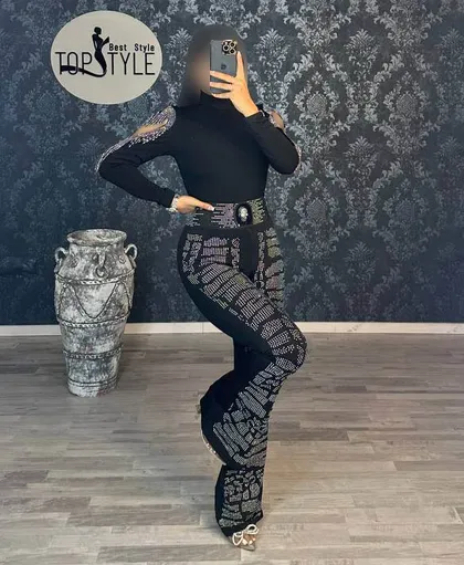 شلوار نگین‌دار